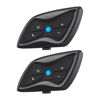 Picture of Gearelec Motorcycle Bluetooth Headset 2Pcs【Upgraded V5.1 BT】1500M 2-Riders Motorcycle Communication Systems Powerful DSP&CVC Noise Cancellation IP65 Waterproof Windproof-Mic Helmet Bluetooth Intercom