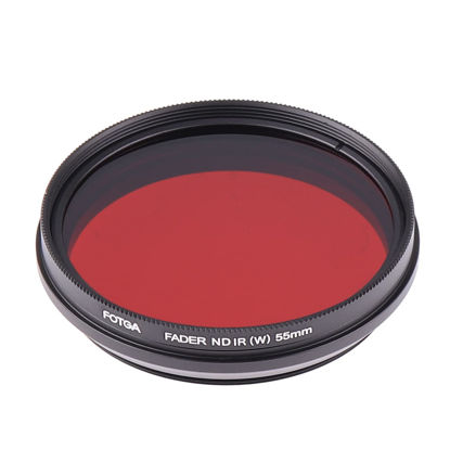 Picture of Foto4easy 55mm Infared Filter,Adjustable 530nm to 750nm Infrared X-Ray IR Filter for DSLR Camera Lens