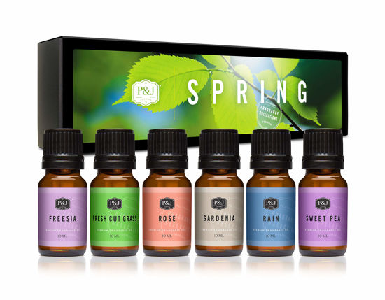 P&J Fragrance Oil Spring Set | Candle Scents for Candle Making, Freshie  Scents, Soap Making Supplies, Diffuser Oil Scents