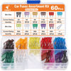 Picture of JOREST 60Pcs Car Fuse Kit -Replacement Fuses Assortment Kit for Car/RV/Truck/Motorcycle(2Amp 3A 5A 7.5A 10A 15A 20A 25A 30A 35A 40A) - Standard Blade Fuses Automotive + Auto Fuse Puller