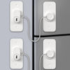 Picture of Refrigerator Lock AOSITE 2 Pack Mini Fridge Locks for Kids No Drill Cabinet Lock with Keys Cupboard Lock Child Safety Locks for Cabinets Drawer Locks with Keys Freezer Lock Baby Proofing Cabinet Locks