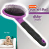 Picture of Hartz Groomer's Best Deshedding Slicker Dog Brush, Black/Violet