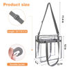 Picture of BAGAIL Clear bags Stadium Approved Clear Tote Bag with Zipper Closure Crossbody Messenger Shoulder Bag with Adjustable Strap(Grey)