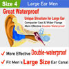 Picture of WaterDam Swimming Ear Plugs Great Waterproof Ultra Comfy Earplugs Prevent Swimmer's Ear (Size 4+4: Large Ear Men (Blue Blue))