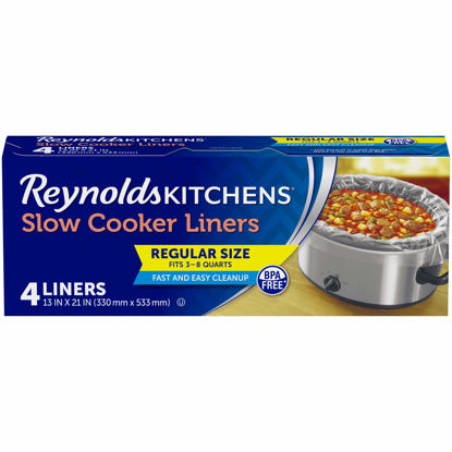 Picture of Reynolds Kitchens Slow Cooker Liners, Regular (Fits 3-8 Quarts), 4 Count (Pack of 12), 48 Total