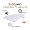 Picture of EASELAND OlympicQueen Mattress Pad Pillow Top Mattress Cover Quilted Fitted Mattress Protector Cotton Top 8-21" Deep Pocket Expanded Mattress Topper (66x80 Inches, White)