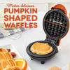 Picture of DASH DMWP001OR Mini Maker for Individual Waffles, Hash Browns, Keto Chaffles with Easy to Clean, Non-Stick Surfaces, 4 Inch, Orange Pumpkin