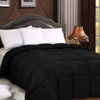 Picture of Utopia Bedding All Season 250 GSM Comforter - Soft Down Alternative Comforter - Plush Siliconized Fiberfill Duvet Insert - Box Stitched (King/Cal King, Black)