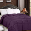 Picture of Utopia Bedding All Season Comforter 250 GSM - Plush Siliconized Fiberfill, King Size - Box Stitched (King/Cal King, Plum)