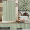 Picture of ALYVIA SPRING Sage Green Fabric Shower Curtain Liner Waterproof - Soft & Light-Weight Cloth Shower Liner with 3 Magnets, Hotel Quality & Machine Washable - Standard Size 72x72, Desert Sage