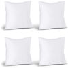 Picture of Utopia Bedding Throw Pillows (Set of 4, White), 17 x 17 Inches Pillows for Sofa, Bed and Couch Decorative Stuffer Pillows