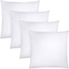 Picture of Utopia Bedding Throw Pillows (Set of 4, White), 17 x 17 Inches Pillows for Sofa, Bed and Couch Decorative Stuffer Pillows