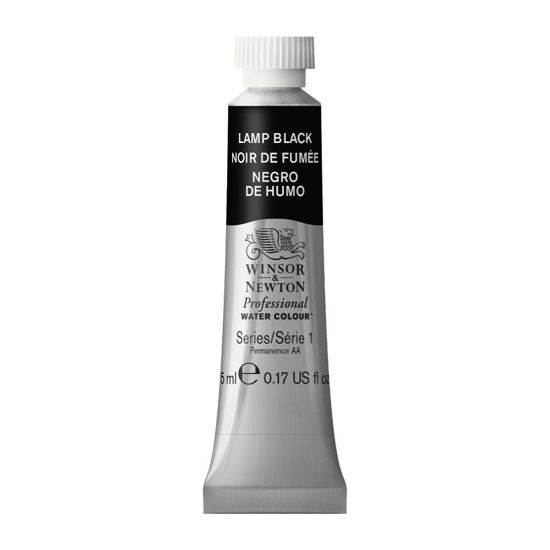 Picture of Winsor & Newton Professional Watercolor, 5ml (0.17-oz) Tube, Lamp Black