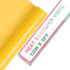 Picture of HTVRONT HTV Vinyl Rolls Heat Transfer Vinyl - 12" x 5ft Yellow HTV Vinyl for Shirts, Iron on Vinyl for All Cutter Machine - Easy to Cut & Weed for Heat Vinyl Design (Yellow)