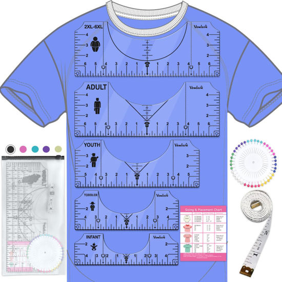 4 pcs, T shirt Alignment Tool, Shirt Ruler for Vinyl Alignment - T-Shirts, Facebook Marketplace