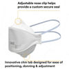 Picture of 3M Aura Particulate Respirator 9205+, N95, Pack of 20 Disposable Respirators, Individually Wrapped, 3 Panel Flat Fold Design Allows for Facial Movements, Comfortable, NIOSH Approved