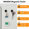 Picture of MIKEDE Magnetic Hooks, 70LB+ Strong Magnets Hooks Heavy Duty, Black Magnetic Hooks Fridge Magnets Neodymium with Hooks, Garage Hooks for Cruise, Classroom, Home, Kitchen - 6 Pack