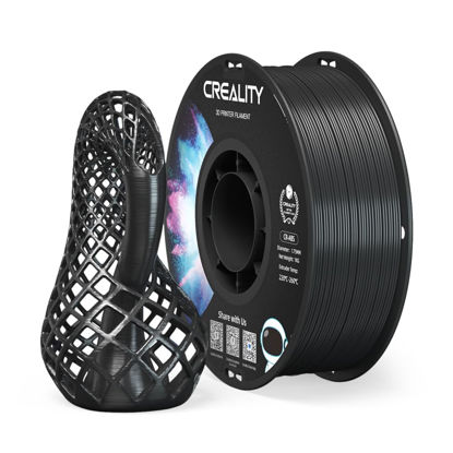 Picture of Creality CR-ABS 3D Printing Filament 1.75mm, Excellent Resistance, Odorless Non-Toxic, Stability, Tough, 1kg(2.2lbs) ABS Filament for 3D Printer (Black)