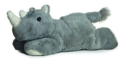 Picture of Aurora® Adorable Mini Flopsie™ Rhino Stuffed Animal - Playful Ease - Timeless Companions - Gray 8 Inches