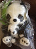 Picture of Aurora® Adorable Miyoni® Panda with Cub Stuffed Animal - Lifelike Detail - Cherished Companionship - Black 15 Inches