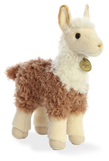 Picture of Aurora® Adorable Miyoni® 2 Tone Llama Stuffed Animal - Lifelike Detail - Cherished Companionship - Brown 12 Inches