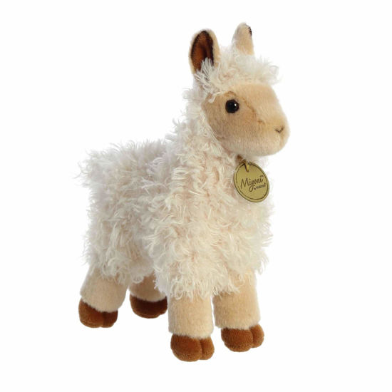 Picture of Aurora® Adorable Miyoni® Llama Stuffed Animal - Lifelike Detail - Cherished Companionship - White 8.5 Inches