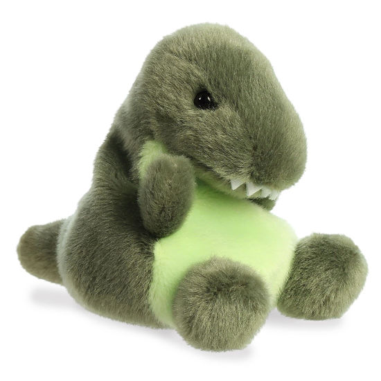 Picture of Aurora® Adorable Palm Pals™ Tyranno Rex™ Stuffed Animal - Pocket-Sized Fun - On-The-Go Play - Green 5 Inches