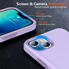 Picture of SPIDERCASE Designed for iPhone 13 Case/iPhone 14 Case, [10 FT Military Grade Drop Protection] [with 2 pcs Tempered Glass Screen Protector] Cover for iPhone 13 & 14 6.1 inch (Purple)