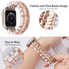 Picture of MOFREE Beaded Bracelet Compatible for Apple Watch Band 38mm/40mm/41mm Series 8/7/SE/6/5/4/3/2/1 Women Fashion Handmade Elastic Stretch Strap for iWatch Bands Replacement