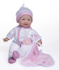 Picture of JC Toys La Baby Caucasian 11-inch Small Soft Body Baby Doll La Baby | Washable |Removable White and Pink Outfit w/Hat, Pacifier & Blanket | for Children 12 Months +