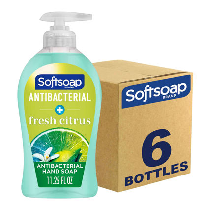 Picture of Softsoap Antibacterial Liquid, Fresh Citrus Scent Hand Soap, 11.25 Ounce, 6 Pack