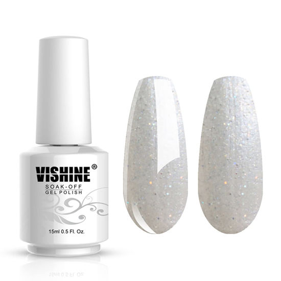 Picture of Vishine Gelpolish Professional UV LED Soak Off Varnish Color Gel Nail Polish Manicure Salon Pearl LightBrown(1404)