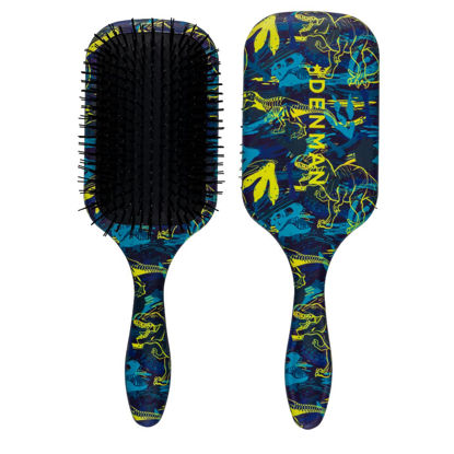 Picture of Denman Large Paddle Detangling Hair Brush for Wet and Dry Hair - Glide Through Tangles With Ease For All Hair Types - For Women, Men, Kids - Tangle Tamer Ultra, T-Rex, D90L