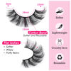 Picture of 3D Natural False Eyelashes Fluffy Strip Lashes Wispy Eyelashes that Look Like Extensions Volume Eye Lashes by Focipeysa