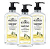 Picture of J.R. Watkins Liquid Hand Soap With Dispenser, Moisturizing Hand Soap, Alcohol-Free Hand Wash, Cruelty-Free, USA Made Liquid Soap For Bathroom or Kitchen, Lemon, 11 Fl Oz, 3 Pack