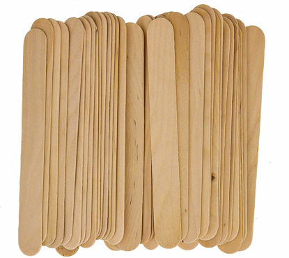 Picture of Dukal 100 Large Wax Waxing Wood Body Hair Removal Sticks Applicator Spatula