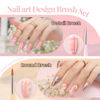 Picture of Beetles Nail Art Brushes Set Gel Polish Nail Art Design Pen Painting Tools with Detail Brush, Gradient Brush and Nail Round Pen for Salon DIY at Home Manicure