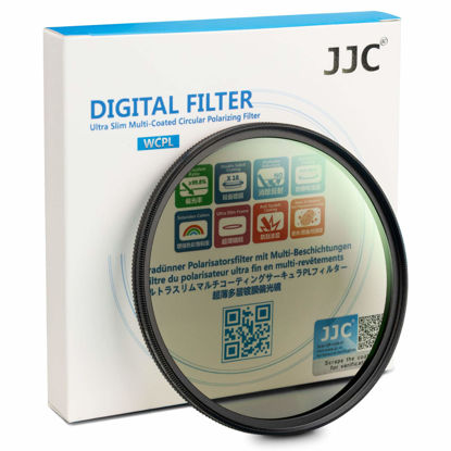 Picture of JJC Professional 43mm Circular Polarizer Filter HD 18-Layer CPL Filter for Fuji Fujifilm XF 35mm f2 R, XF 23mm f2 R, for Canon RF 50mm f1.8, EF-M 22mm f2 Lens & Other Lenses with 43mm Filter Thread