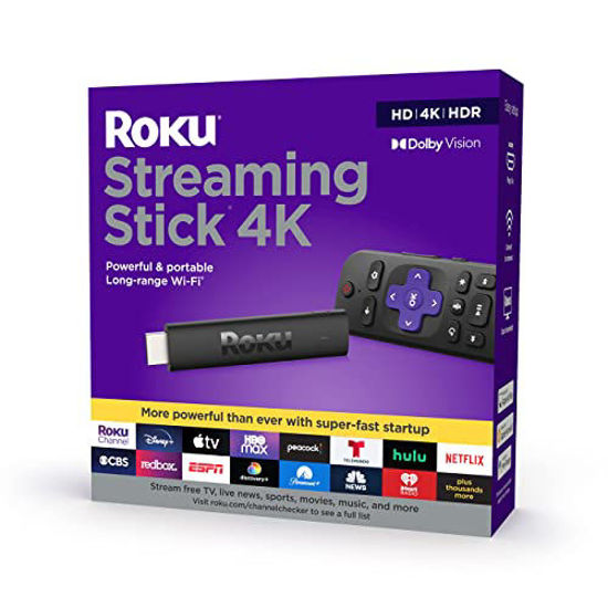 Picture of Roku Streaming Stick 4K 2021 Device HDR/D. Vision with Roku Voice Remote and TV Controls (Renewed)