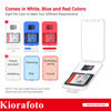 Picture of Kiorafoto Memory Card Case with 24 Pack Clear Plastic Memory Card Holders for 24 SD SDXC SDHC & 24 TF Cards,Water-Resistant Anti-Shock SD MicroSD Card Carrying Organizer Storage Protector with Labels