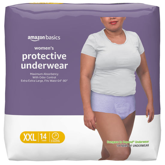  Plus Size Incontinence Underwear for Women, Maximum