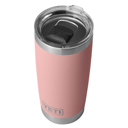 Picture of YETI Rambler 20 oz Tumbler, Stainless Steel, Vacuum Insulated with MagSlider Lid, Sandstone Pink