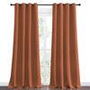 Picture of NICETOWN Burnt Orange Blackout Curtains for Sliding Door, 55 by 108, 2 Pieces, Blocking Out Sunlight Window Treatment Modern Design Grommet Curtain Panels for Dining Room