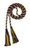 Picture of Graduation Honor Cord - Black/Purple/Gold - Every School Color Available - Made in USA - by Tassel Depot