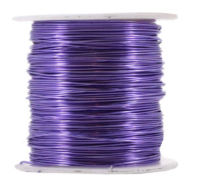 Picture of Mandala Crafts Anodized Aluminum Wire for Sculpting, Armature, Jewelry Making, Gem Metal Wrap, Garden, Colored and Soft, 1 Roll(20 Gauge, Lavender)