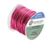 Picture of Mandala Crafts Anodized Aluminum Wire for Sculpting, Armature, Jewelry Making, Gem Metal Wrap, Garden, Colored and Soft, 1 Roll(16 Gauge, Hot Pink)