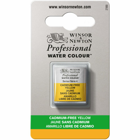 Picture of Winsor & Newton Professional Watercolor, Half Pan, Cadmium-Free Yellow