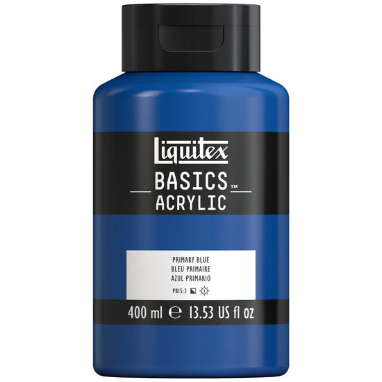 Picture of Liquitex BASICS Acrylic Paint, 400ml (13.5-oz) Bottle, Primary Blue