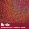 Picture of Renfio Holographic Ultra Fine Glitter Powder Metallic Resin Glitter 1.75 Oz (50g) PET Flakes Crafts Sequins 1/128" 0.008" 0.2mm Epoxy Chips Flakes for Tumblers Slime - Laser Dark Pink