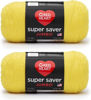 Picture of Red Heart Super Saver Jumbo Bright Yellow Yarn - 2 Pack of 396g/14oz - Acrylic - 4 Medium (Worsted) - 744 Yards - Knitting/Crochet